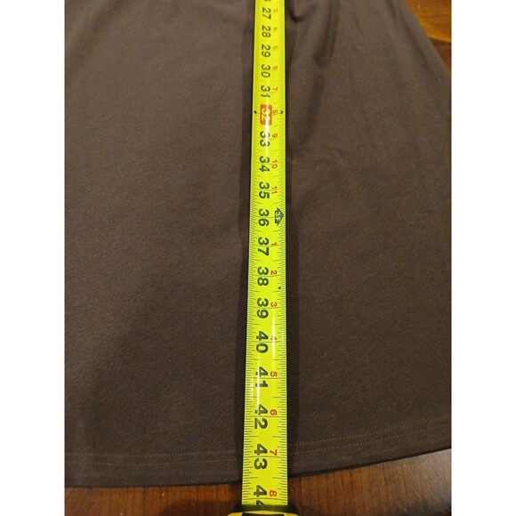 OGL Mockneck Tucks Midi Dress - Hazelnut Coco Sleeveless Brown Ruched Size PXL - Picture 12 of 15